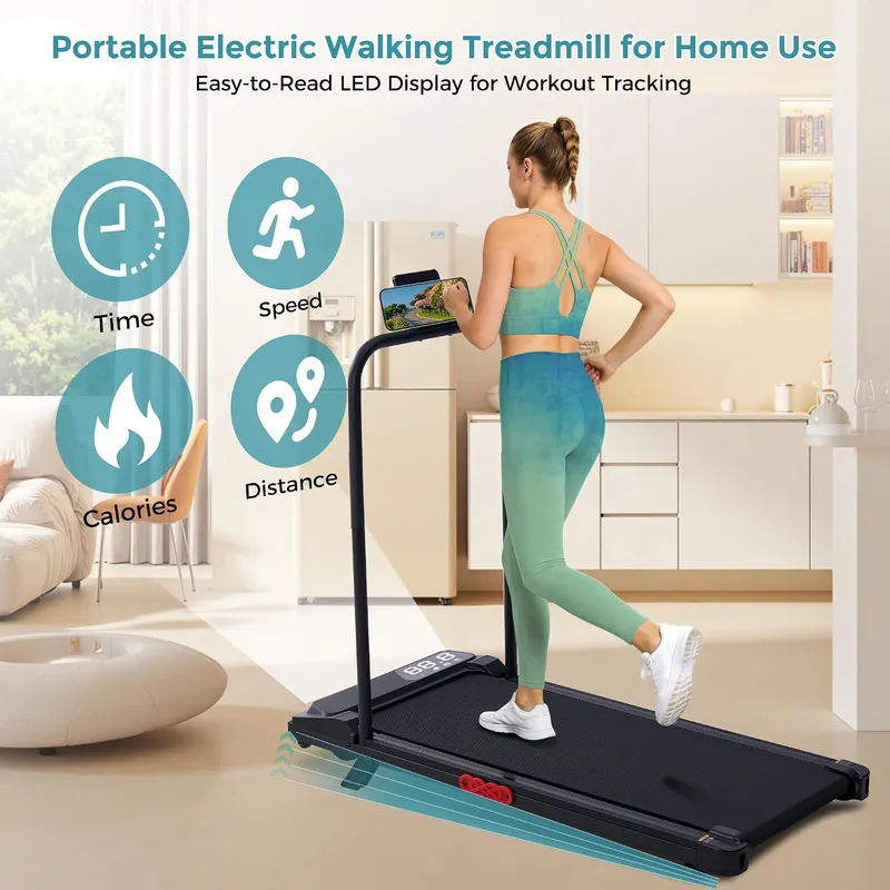 OKAYFOX Walking Pad with Handle Bar